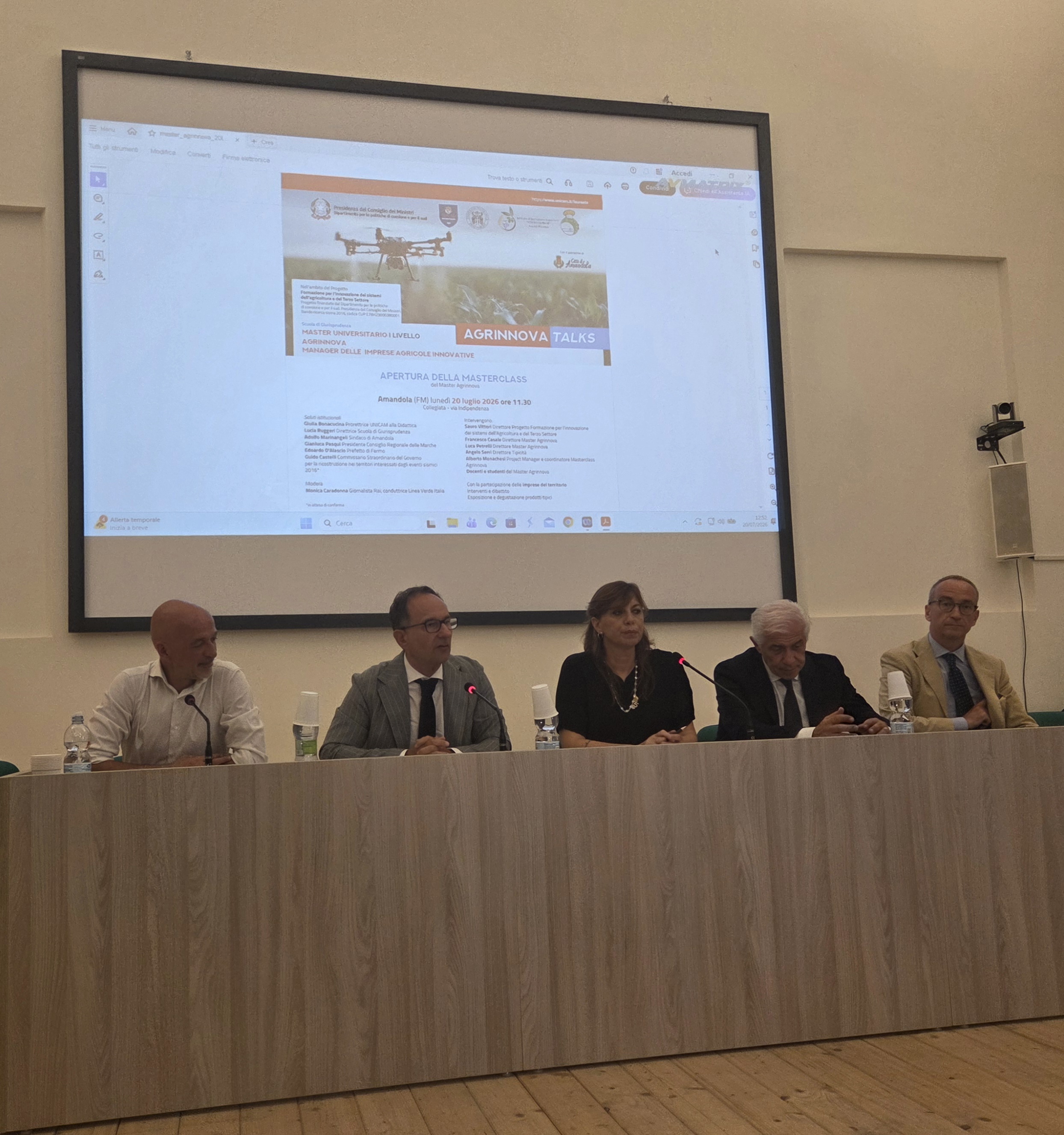 Giornata inaugurale della Masterclass Agrinnova Talks