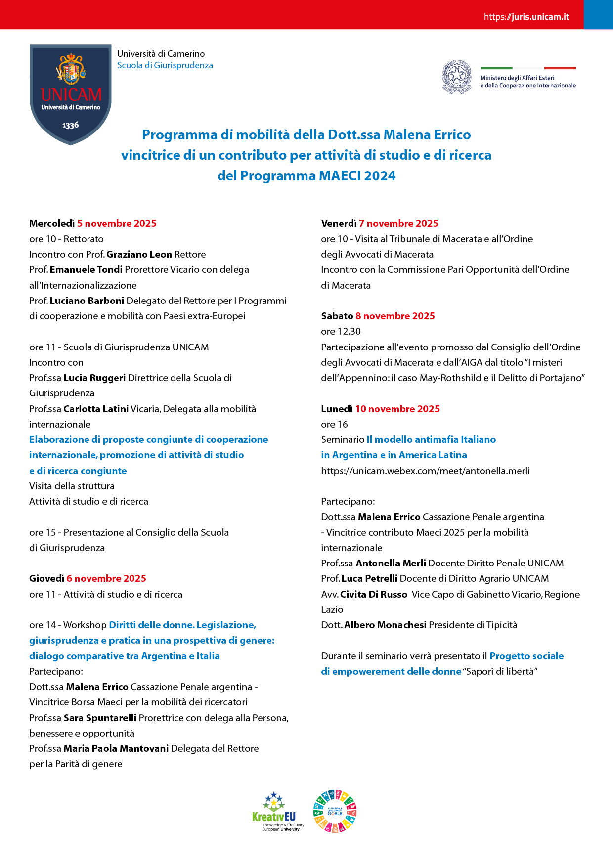 Programma MAECI