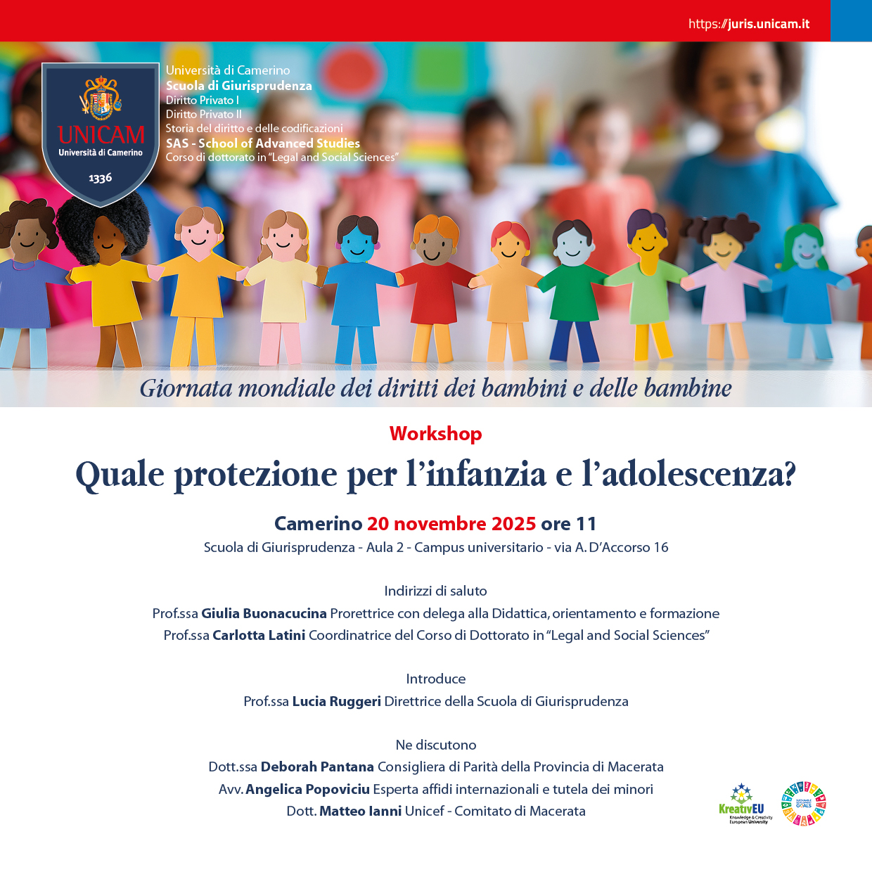Workshop: Quale protezione per l’infanzia e l’adolescenza?