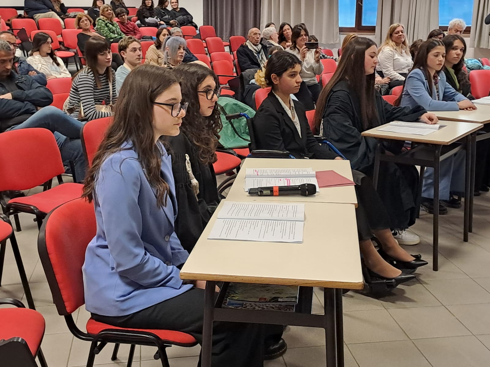 Simulazione di processo penale al Liceo Classico.