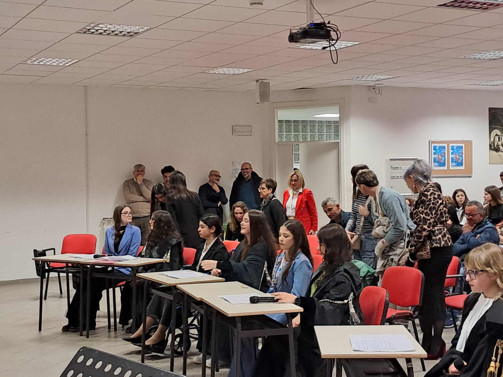 Simulazione di processo penale al Liceo Classico.