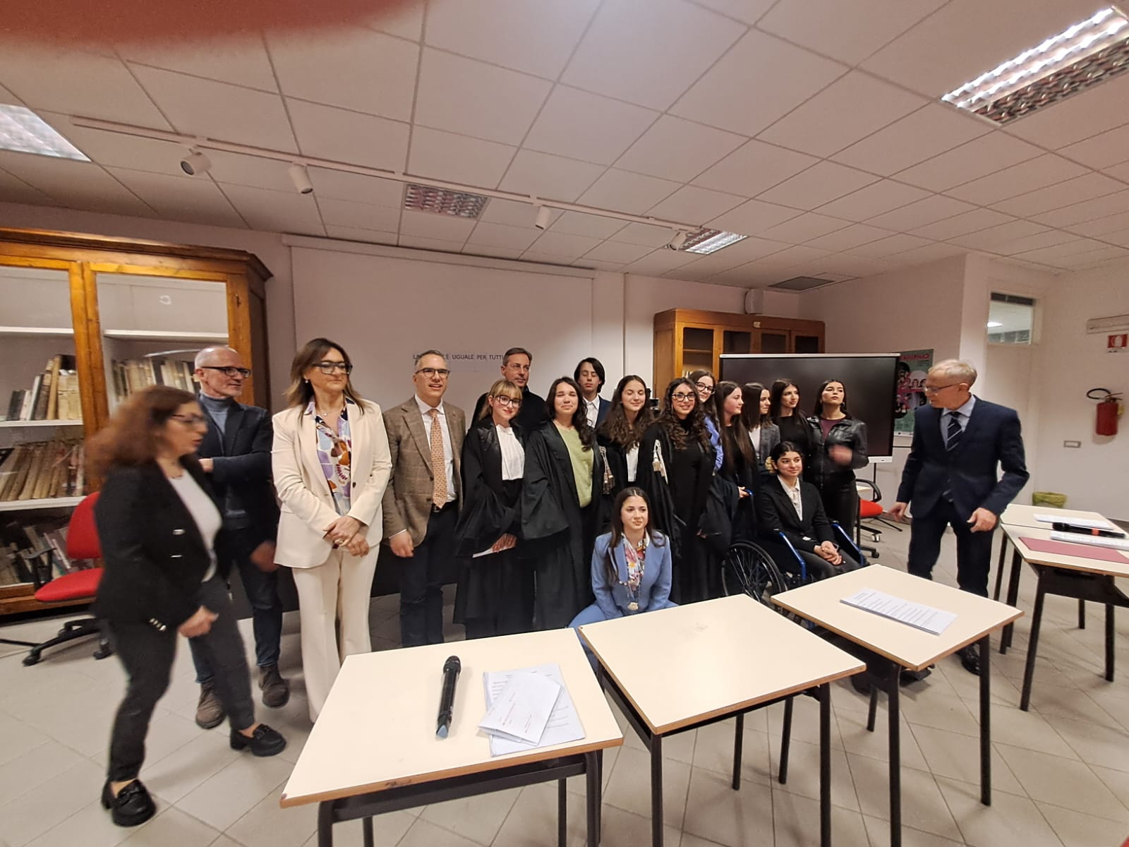 Simulazione di processo penale al Liceo Classico.