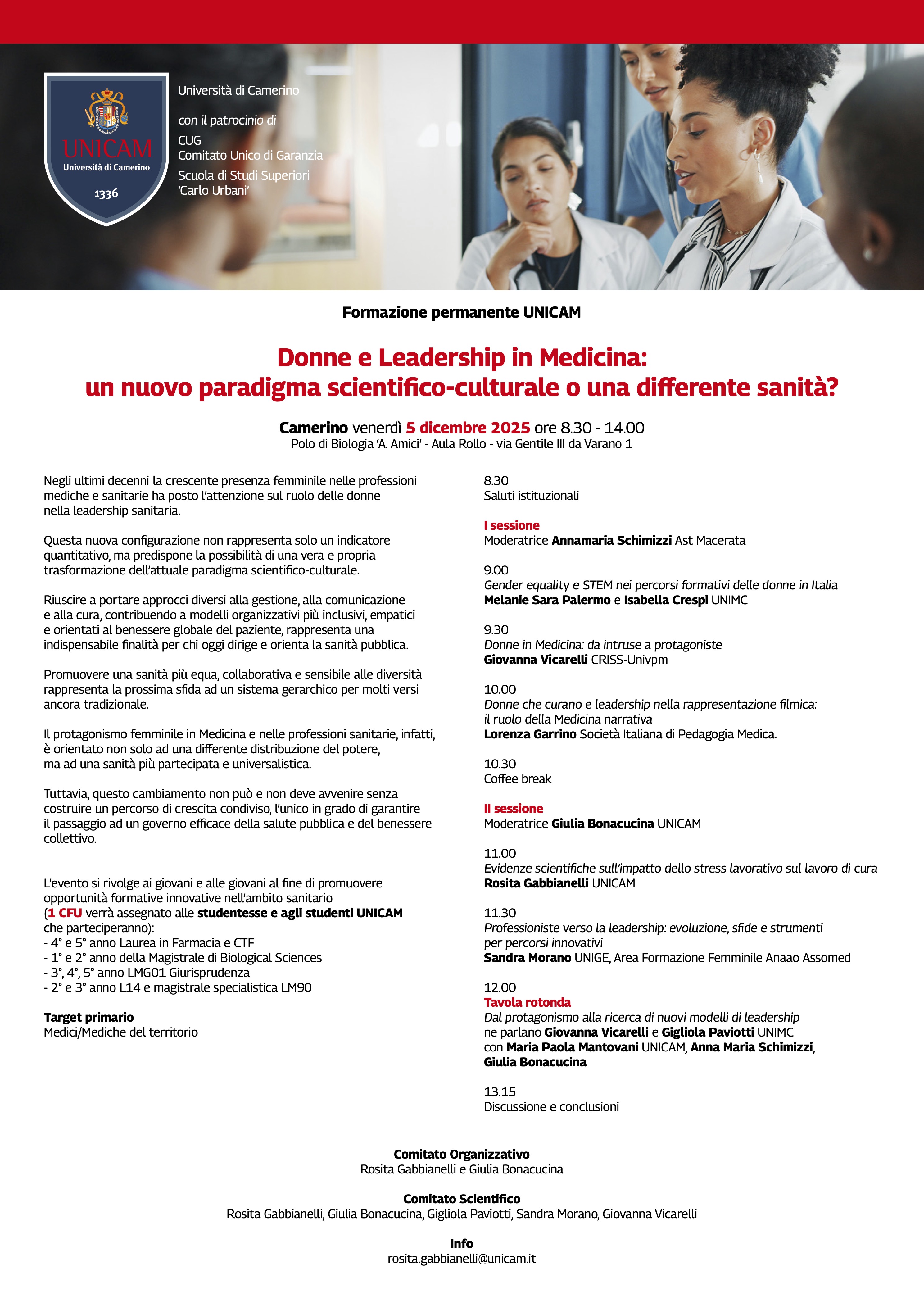 Donne e Leadership in Medicina: un nuovo paradigma scientifico-culturale o una differente sanità?