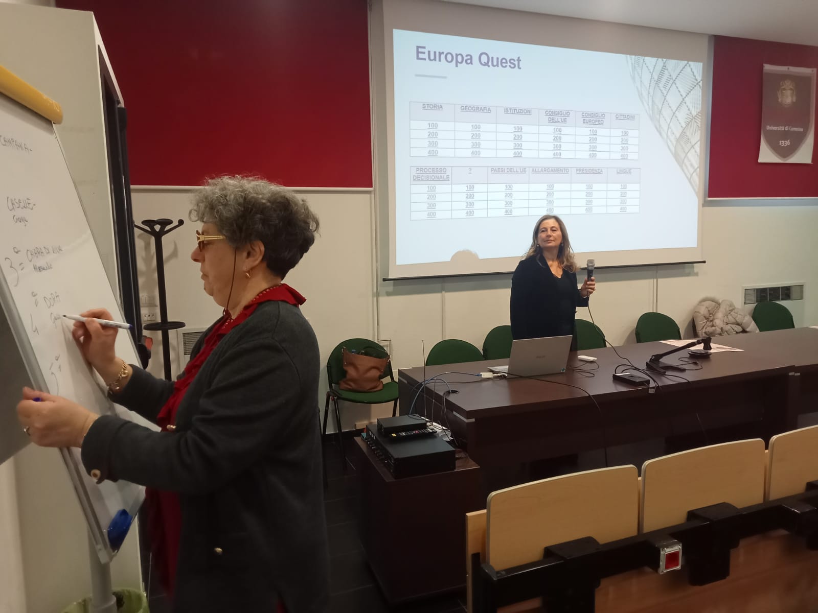 Gli studenti del liceo classico 'Stabili e Trebbiani'