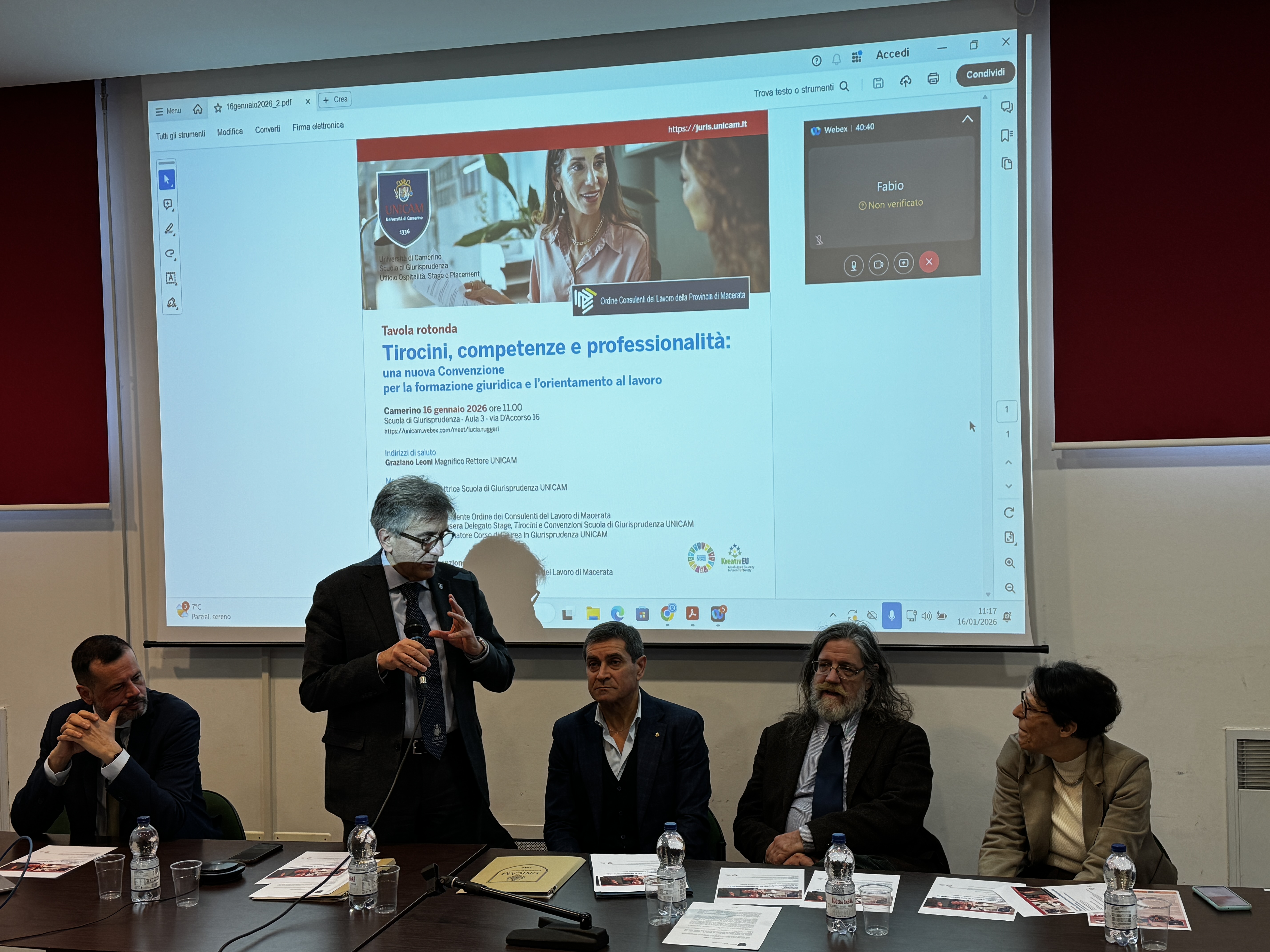 Convenzione-quadro fra Unicam ed Ordine dei Consulenti del Lavoro di Macerata 