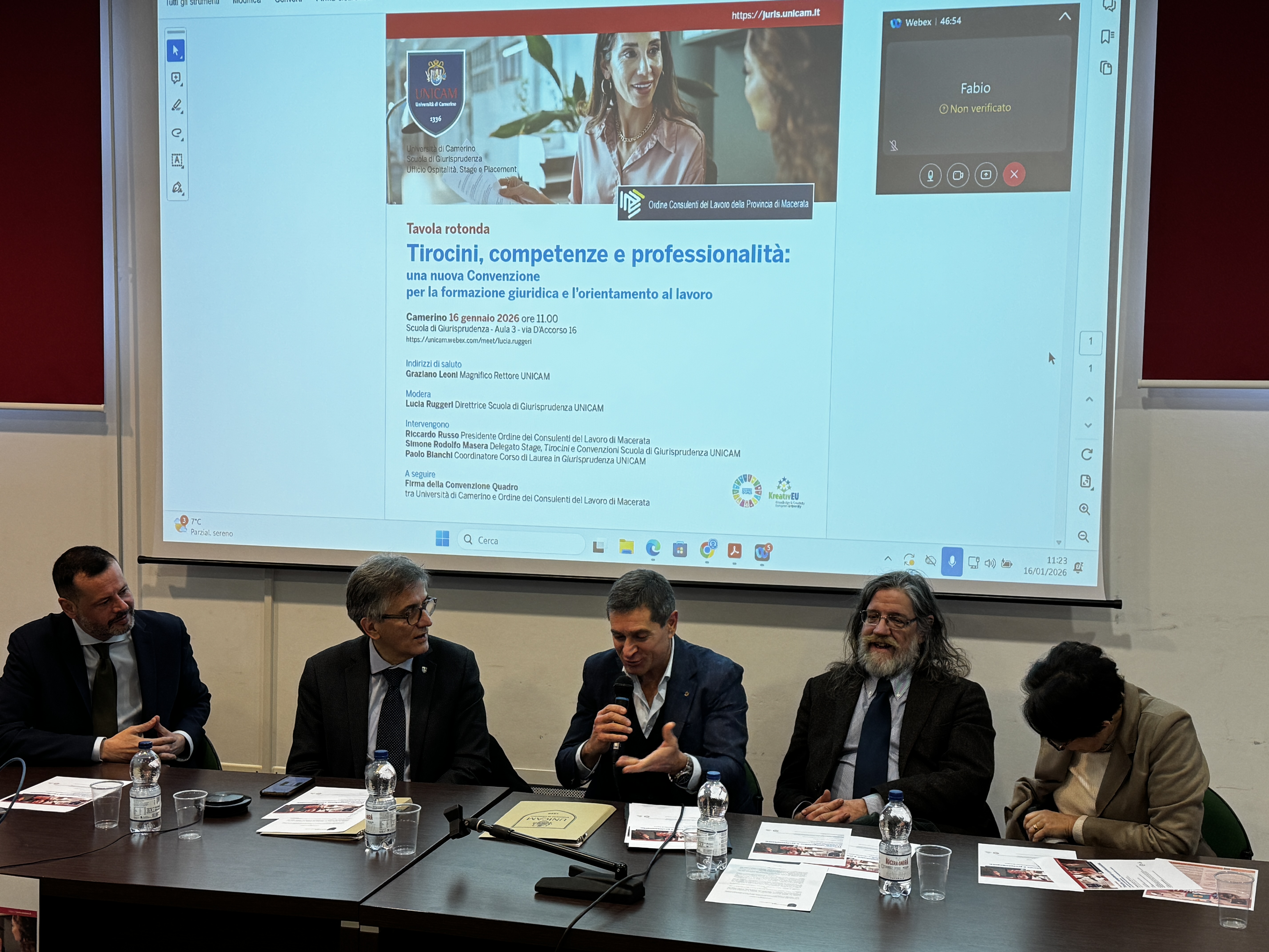 Convenzione-quadro fra Unicam ed Ordine dei Consulenti del Lavoro di Macerata 