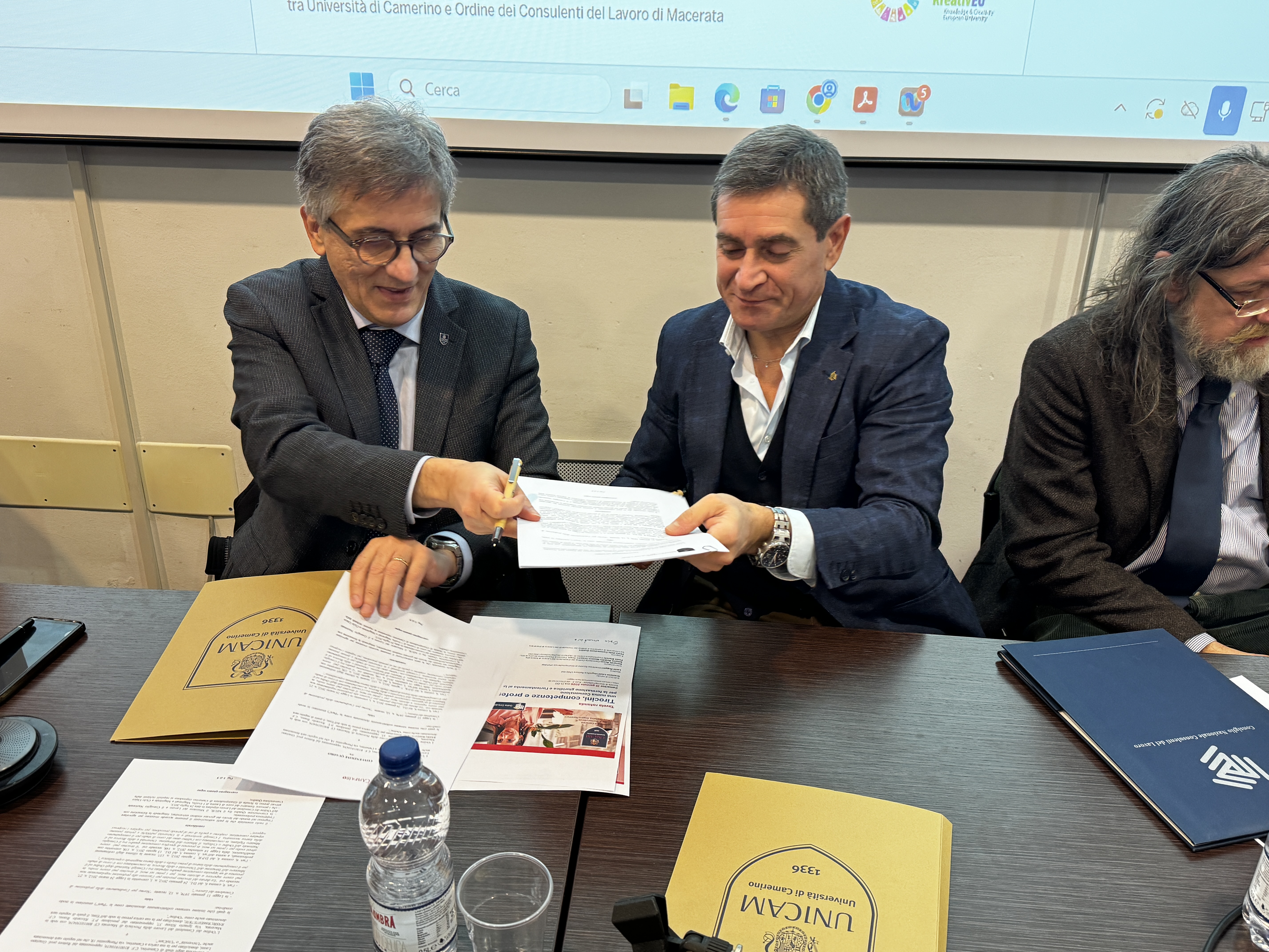 Convenzione-quadro fra Unicam ed Ordine dei Consulenti del Lavoro di Macerata 