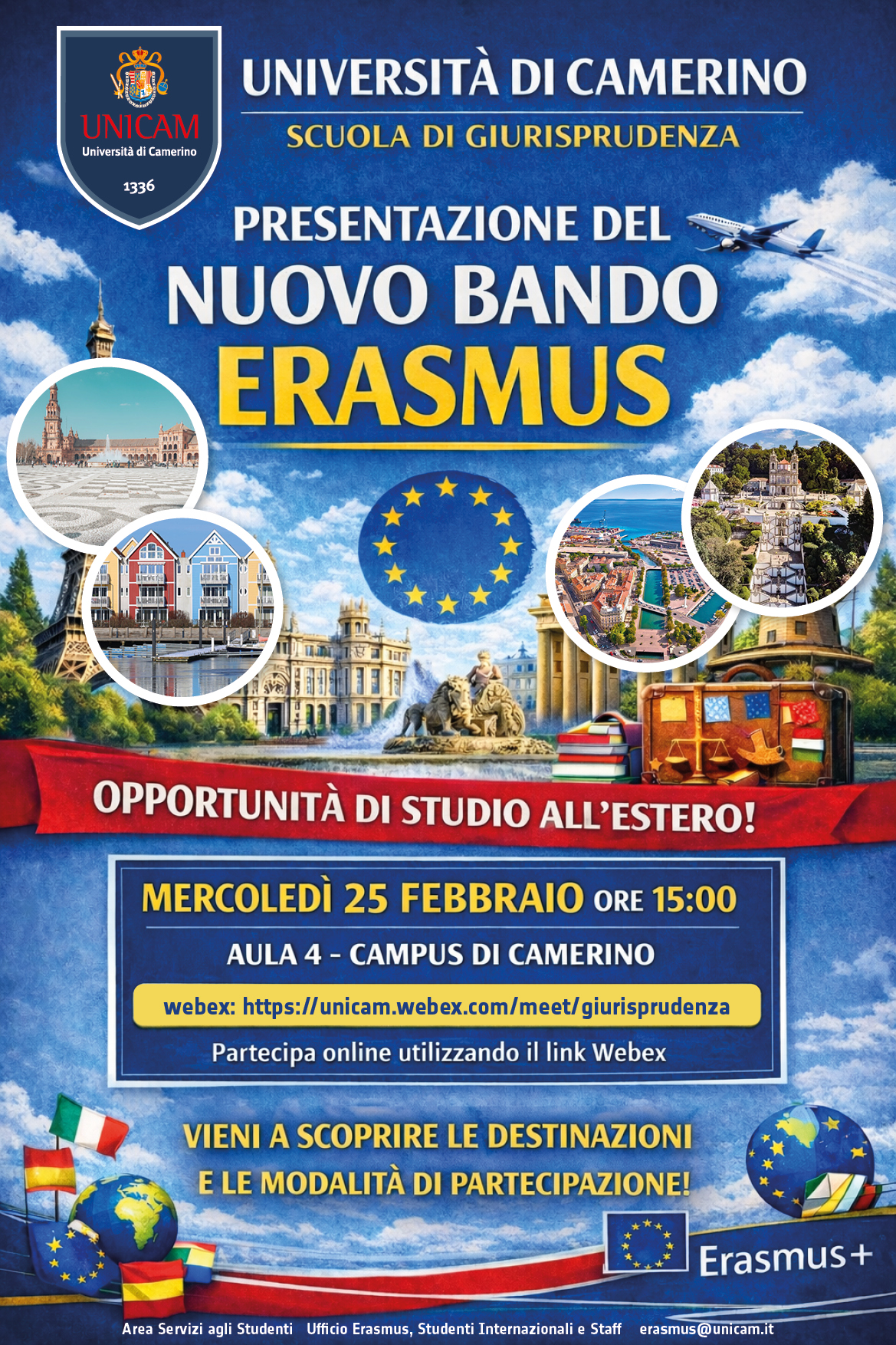Presentazione del nuovo bando ERASMUS