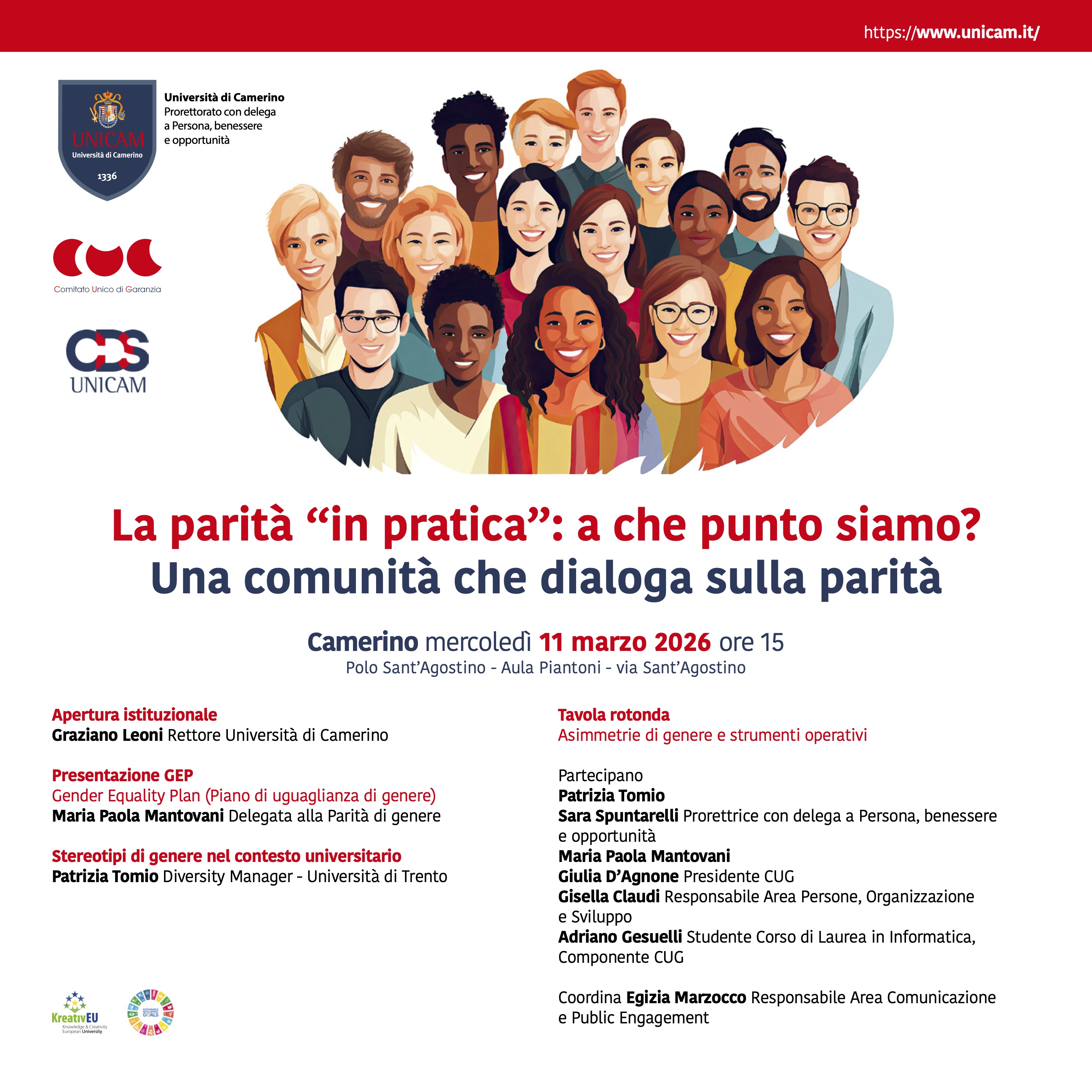 La parità “in pratica”: a che punto siamo? Una comunità che dialoga sulla parità