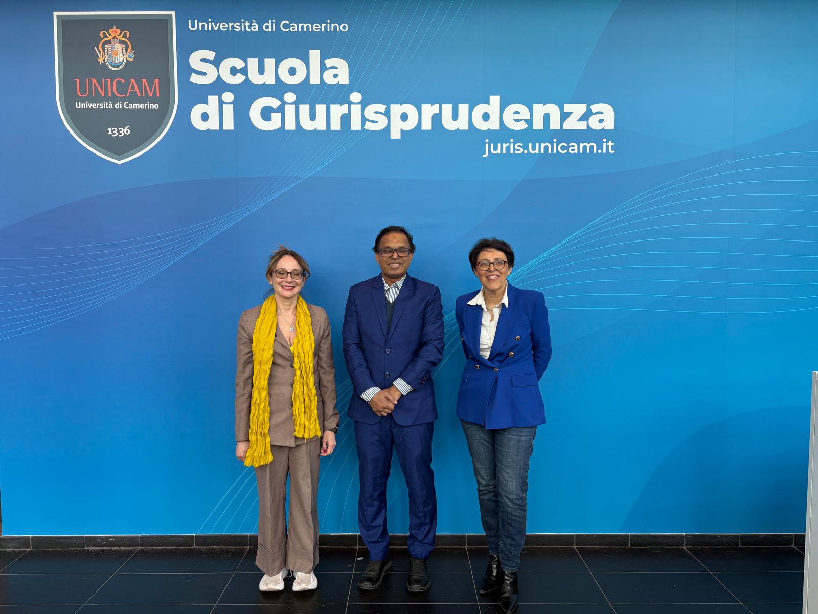 Il Prof. Monirul Azam della Södertörn University in visita alla Scuola di Giurisprudenza.