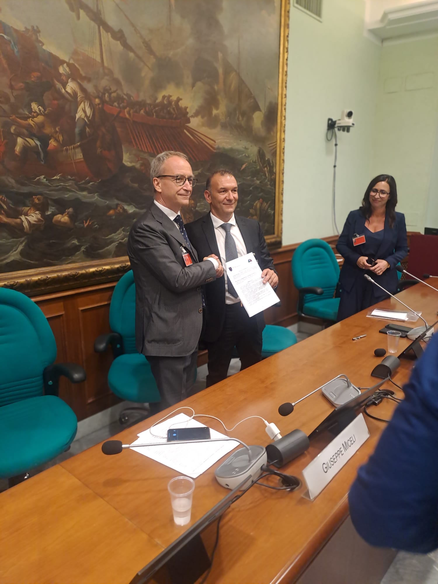 Firma della convenzione fra UNICAM ed il Sindacato Rappresentati Interessi Parlamentari