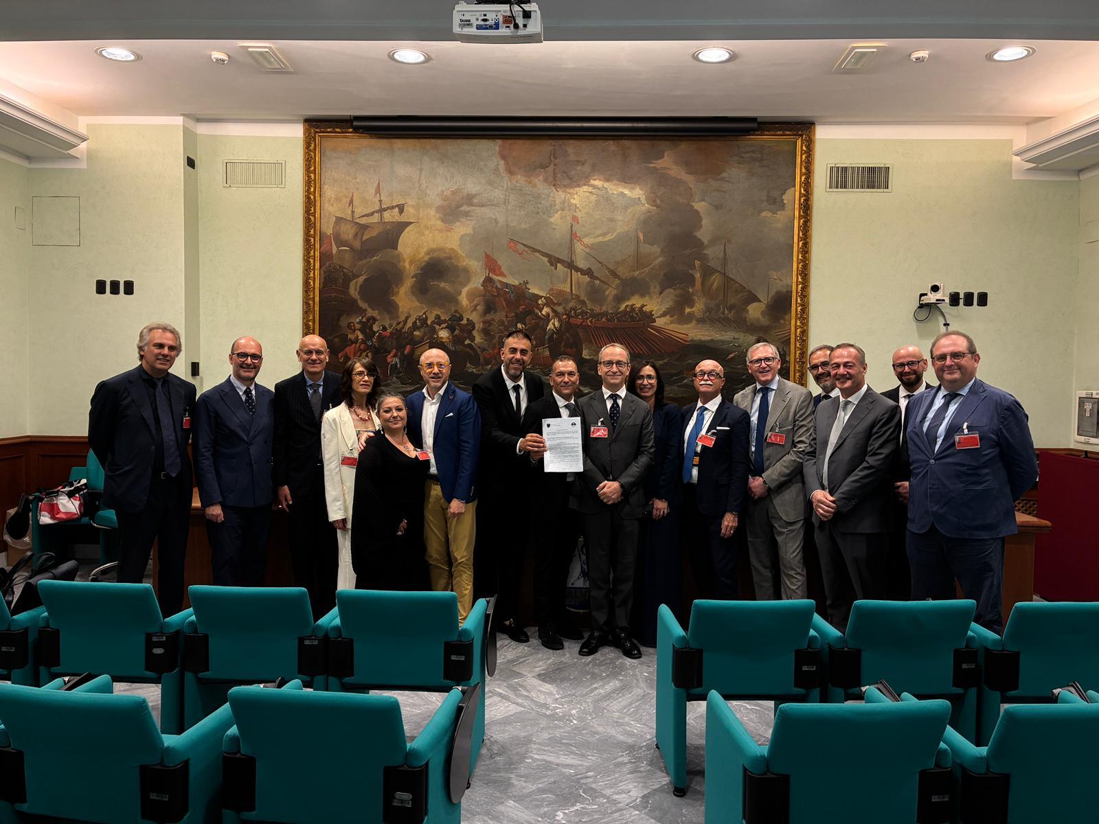 Firma della convenzione fra UNICAM ed il Sindacato Rappresentati Interessi Parlamentari