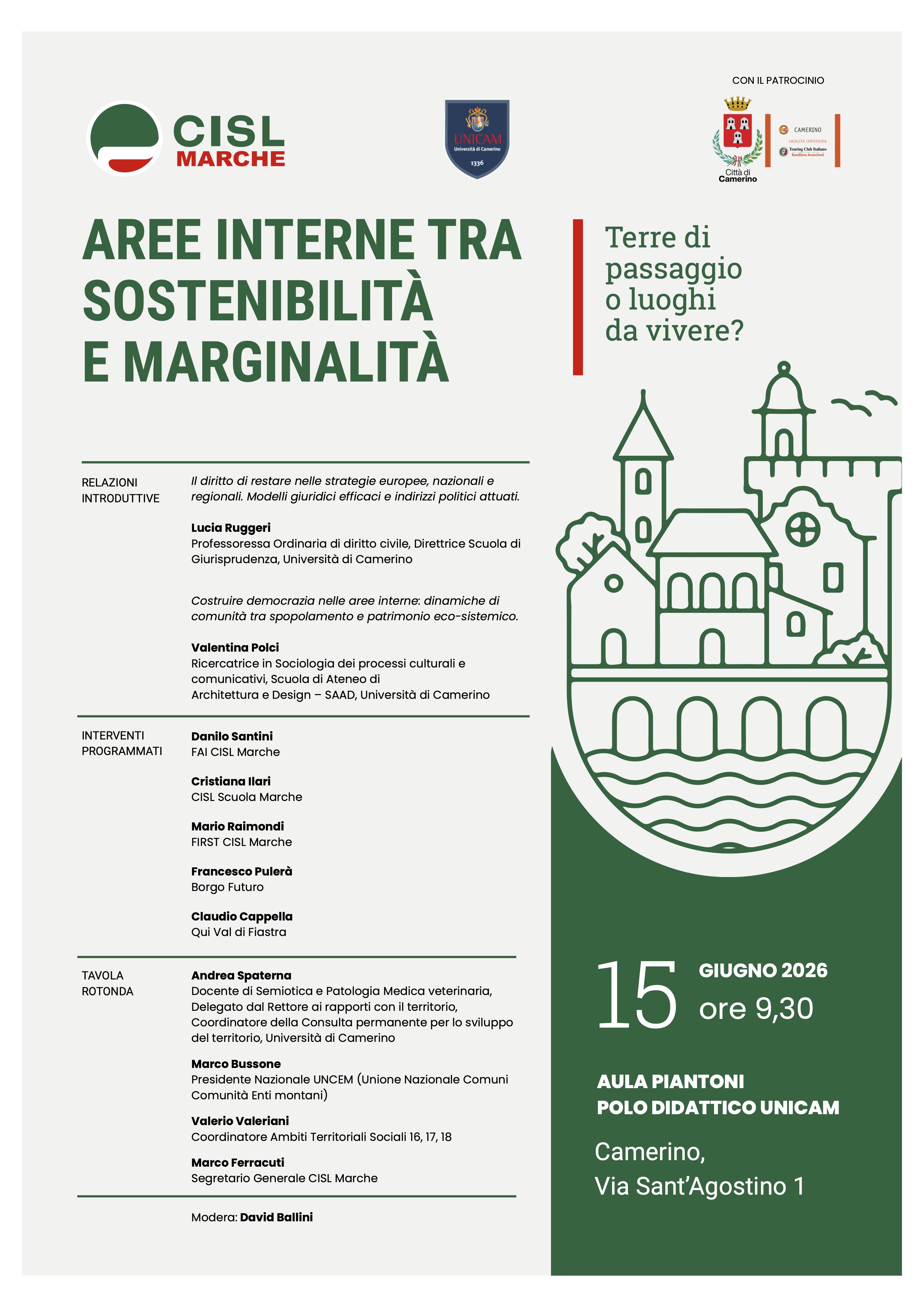 AREE INTERNE TRA SOSTENIBILITÀ E MARGINALITÀ
