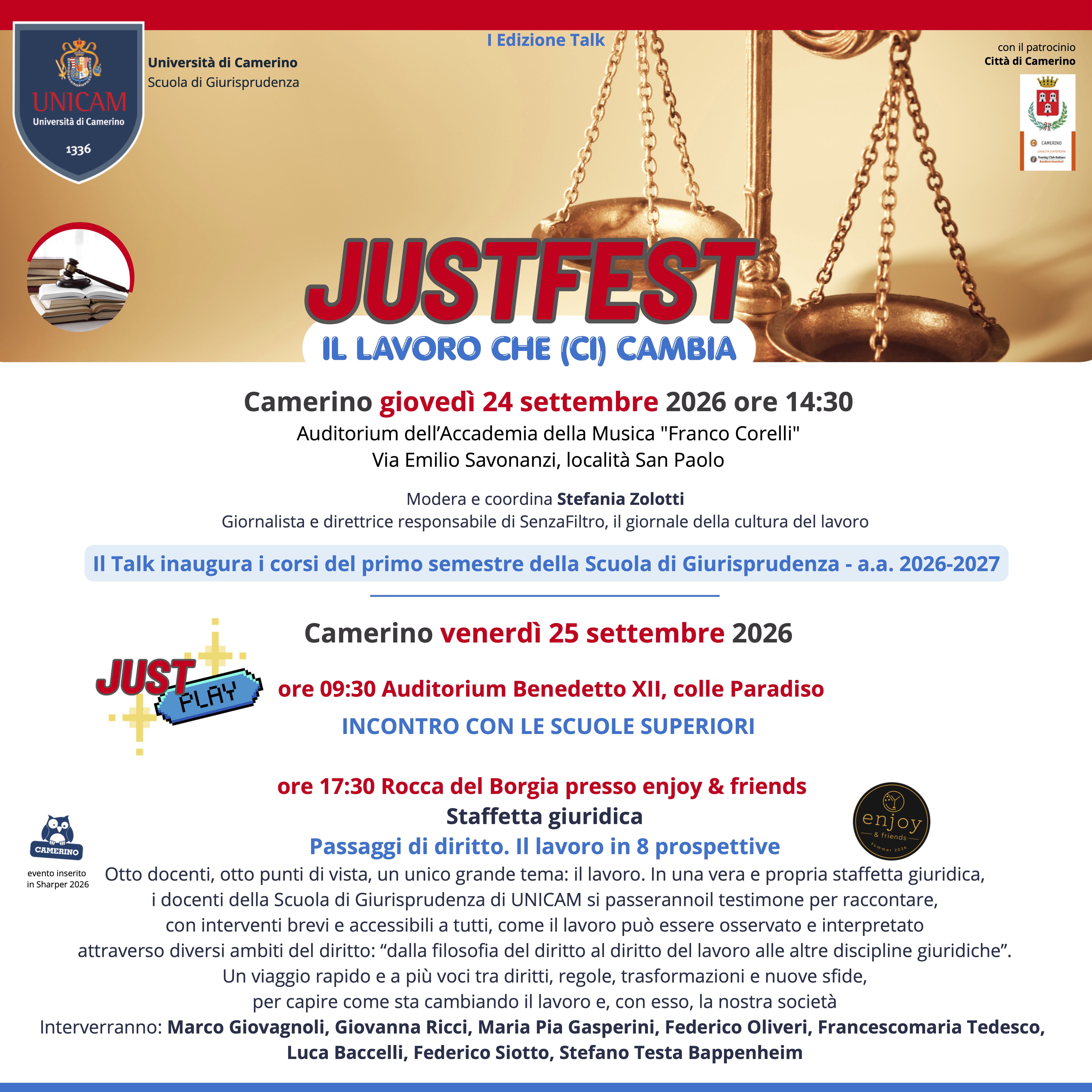 JUSTFEST. IL LAVORO CHE (CI) CAMBIA