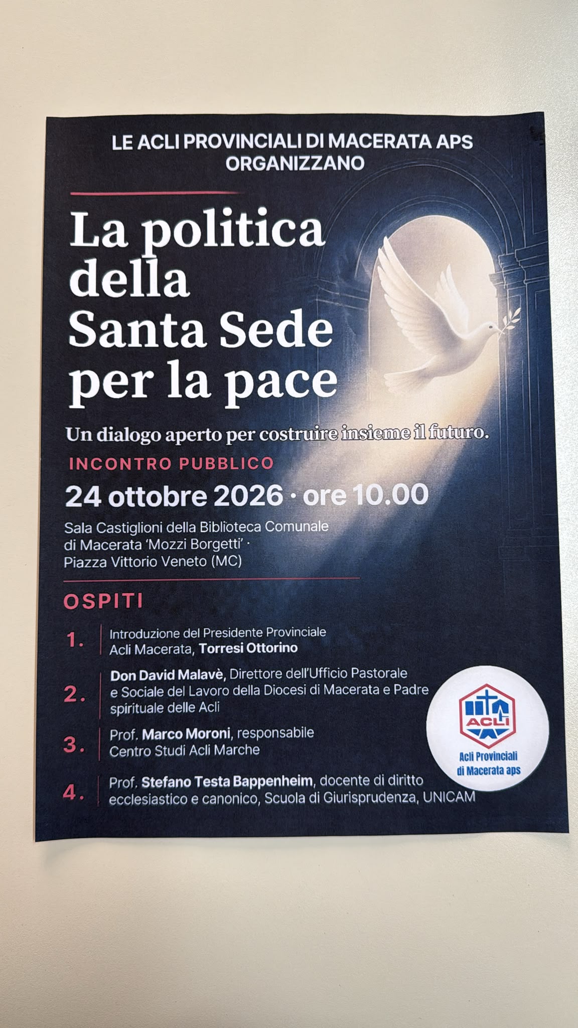 La politica della Santa Sede per la pace