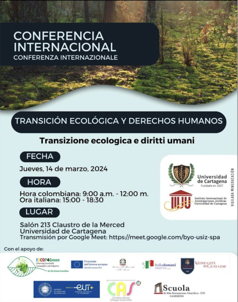 La Prof.ssa Lucia Ruggeri interverrà ad una conferenza internazionale su "Transizione ecologica e diritti umani"