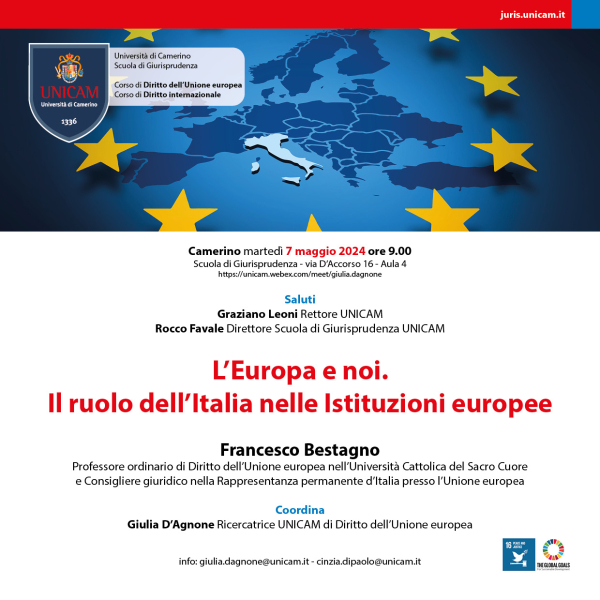 L’Europa e noi. Il ruolo dell’Italia nelle Istituzioni europee