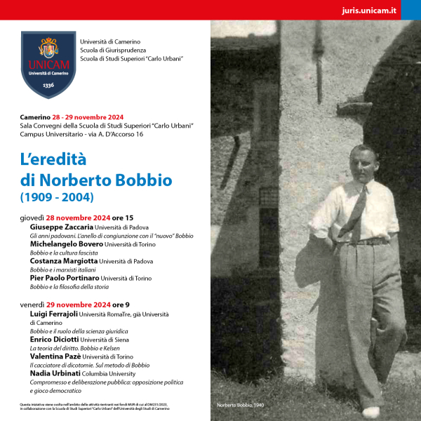 Convegno: “L’eredità di Norberto Bobbio (1909 - 2004)” 