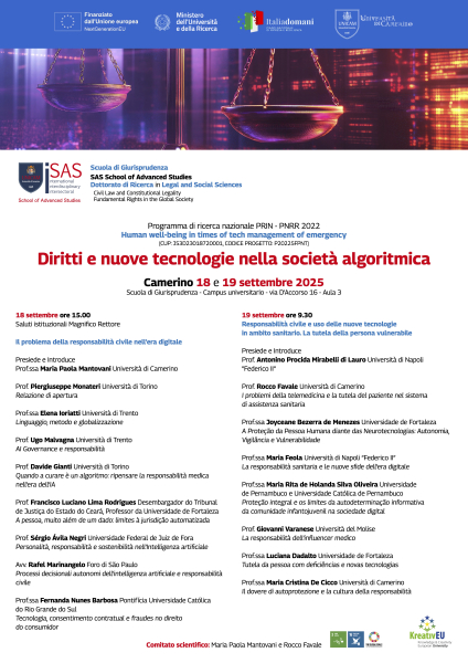 Diritti e nuove tecnologie nella società algoritmica