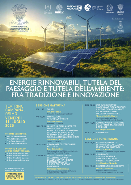 Energie rinnovabili e tutela del paesaggio e dell'ambiente