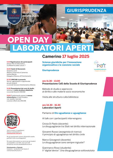 OPEN DAY  - LABORATORI APERTI