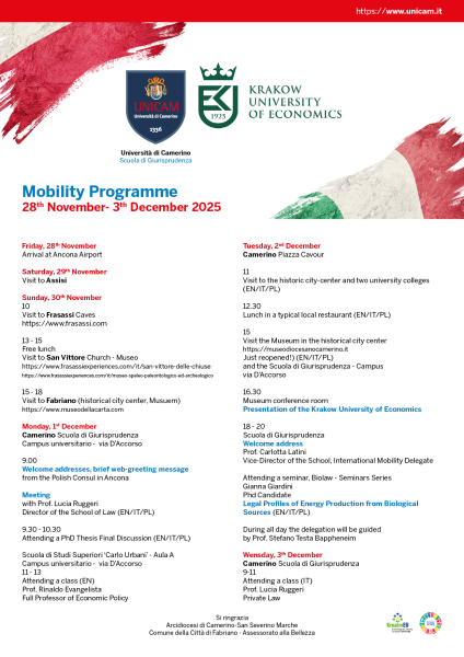 Mobilità internazionale in ingresso