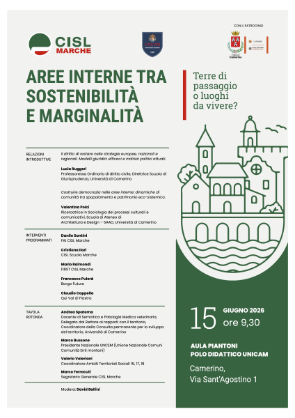 AREE INTERNE TRA SOSTENIBILITÀ E MARGINALITÀ