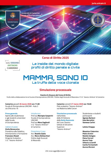 Le insidie del mondo digitale: profili di diritto penale e civile: "MAMMA, SONO IO", la truffa della voce clonata