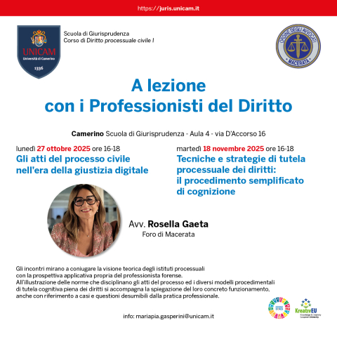 A lezione con i Professionisti del Diritto