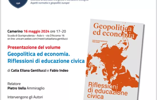 La Prof.ssa Gentilucci presenta il volume "Geopolitica ed economia. Riflessioni di educazione civica"