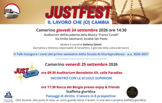 JUSTFEST. IL LAVORO CHE (CI) CAMBIA