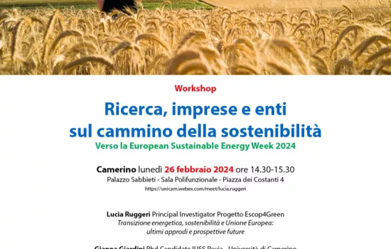 La Prof.ssa Ruggeri presenta "Ricerche, imprese e enti sul cammino della sostenibilità"