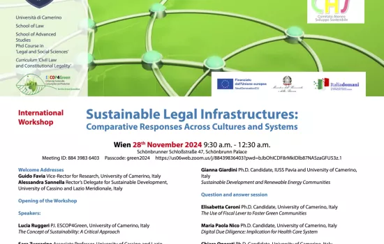 Gli studi svolti dal gruppo di ricerca del FAR UNICAM ESCOP4Green presentati a Vienna.