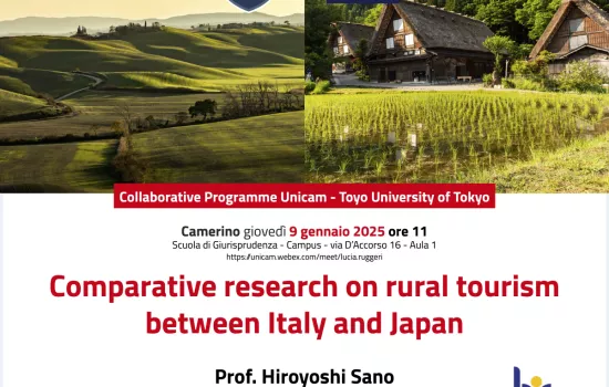 Comparative research on rural tourism between Italy and Japan