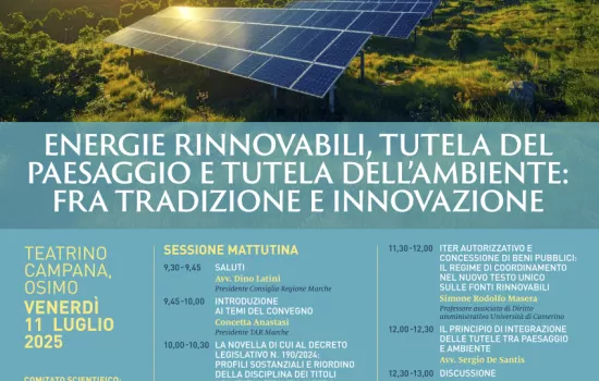 Energie rinnovabili e tutela del paesaggio e dell'ambiente