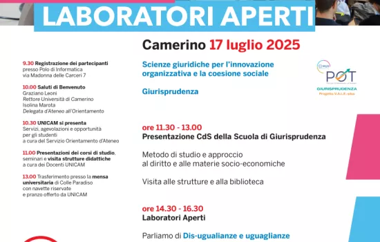 OPEN DAY  - LABORATORI APERTI